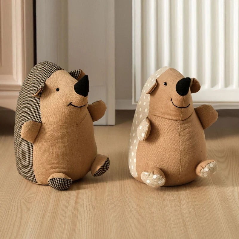 Cartoon Fabric Hedgehog Sandbag Door Stopper Decoration Sandbag Cute Animal Door Stopper Windproof Anti-collision Door Stopper